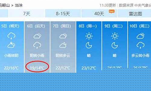 当涂天气预报_当涂天气预报30天